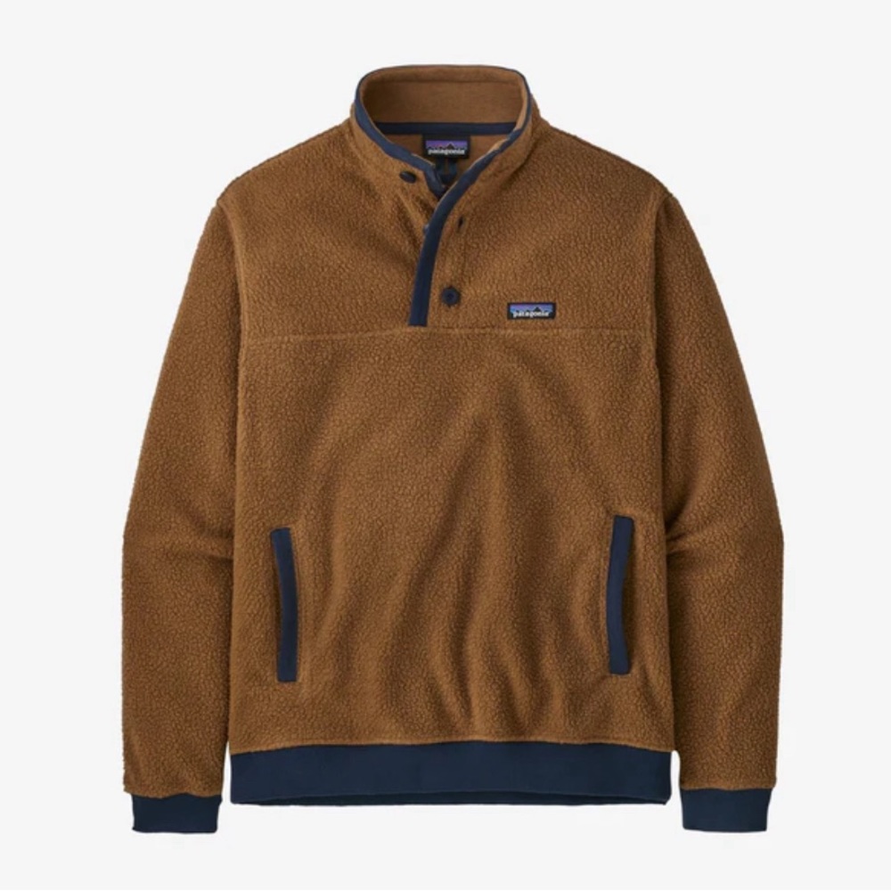 Patagonia Men’s Shearling Fleece Button Pullover BRAND NEW